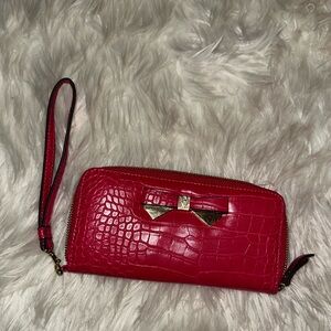Like new Ann Klein wallet, hot pink